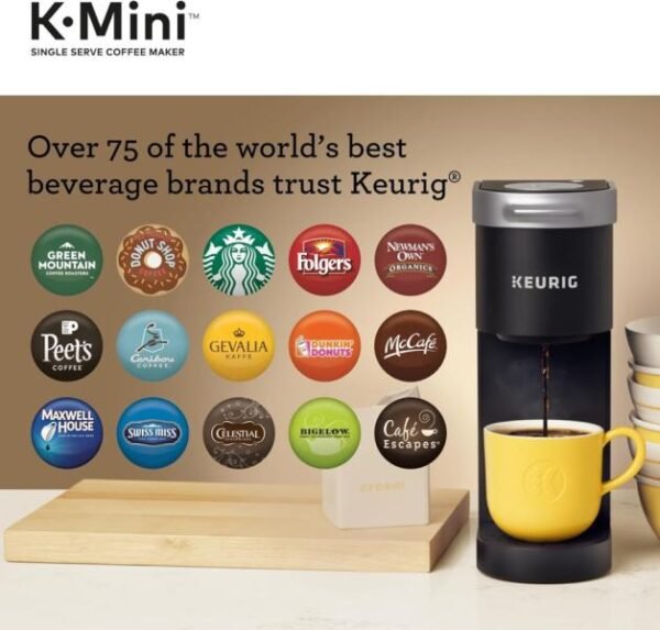 KeurigK K-Express Essentials - Cafetera de cápsulas K-Cup de una sola porción, rápida y fresca, apta para taza de viaje y depósito extraíble de 36 onzas, compacta - Imagen 3
