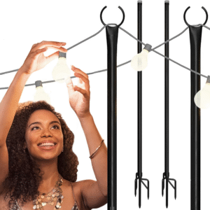 SET DE 2 POSTES PARA SERIES DE LUCES DE METAL HOLIDAY STYLING