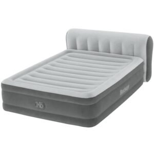 COLCHON DE AIRE QUEEN DE 18" BESTWAY CON BOMBA INCORPORADA Y CABECERA