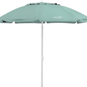 Caribbean Joe Sombrilla de playa, sombrilla portátil y ajustable con protección 2.13 cm