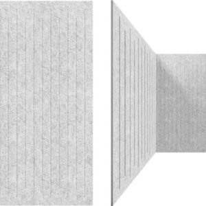 UMIACOUSTICS Paquete 3 paneles acústicos, 122 x 61 x 1.01 cm, absorben el sonido, paneles decorativos con cancelación de ruido, ranura equidistante para habitación, cine en casa, estudio