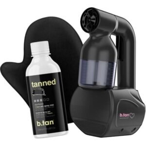 Kit de bronceado en aerosol | Kit de bronceado en aerosol, incluye máquina de bronceado en aerosol, manopla aplicadora de bronceado, solución de niebla de 8 onzas líquidas