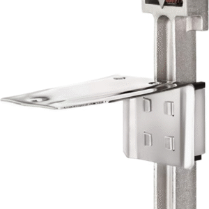 New Star Foodservice 7006841#1 Abrelatas manual de mesa con base de acero plateado para latas de hasta 28 cm. de alto