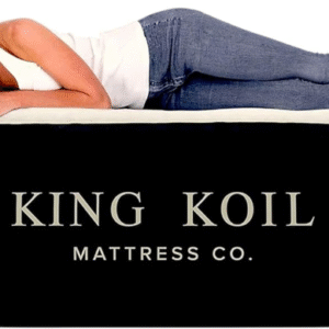 Colchón inflable King Koil de tamaño completo con cubierta acolchada y bomba de alta velocidad incorporada  matrimonial