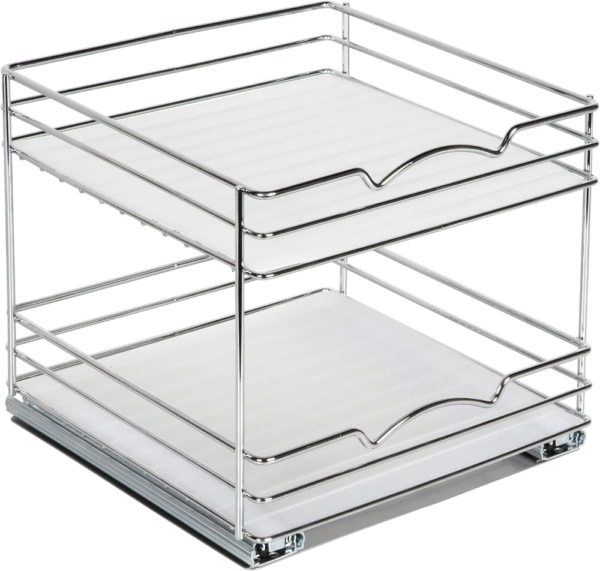 Organizador extraíble para especias, latas, resistente con garantía limitada de por vida, estante extraíble para especias, estante extraíble para latas, platos, etc., 10-1/2 pulgadas de ancho x 10-3/8 - Imagen 3