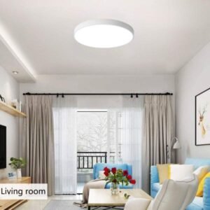 Ganeed Lámparas de techo LED, lámpara de techo moderna de 39 W y 19.6 pulgadas, montaje empotrado, redondo, 6500 K, iluminación de techo blanca fría para comedor, pasillo, sala de estar, cocina
