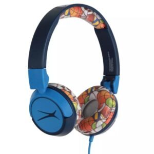 Altec Lansing - Auriculares supra Urales con cable para niños, Conexión por cable para un tiempo de juego ilimitado, diseño compacto y plegable, Almohadillas suaves para los oídos y diadema ajustable
