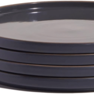 Our Place Platos llanos ? Juego de cuatro platos llanos de cerámica hechos a mano de 10.5 pulgadas- Resistente a las astillas, grado de restaurante, apilables y ahorro de espacio