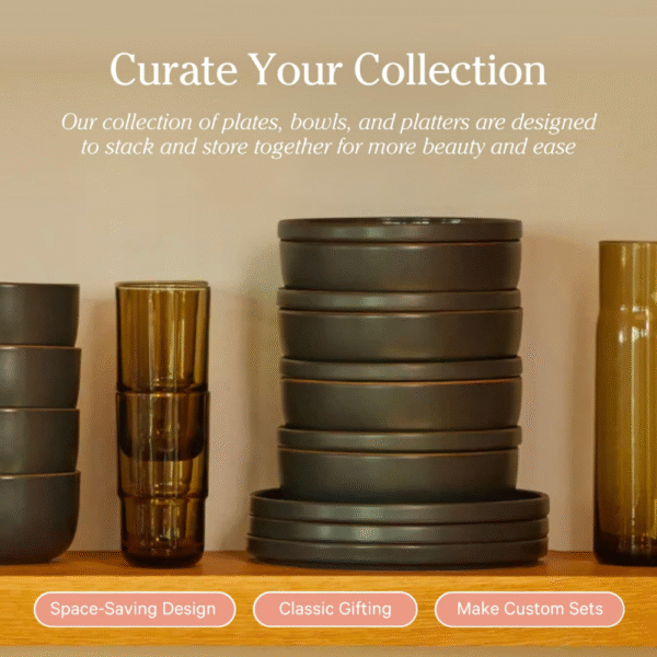 Our Place ? Set de 4 cuencos de cerámica hechos a mano de 6 pulgadas | Versátiles para sopas, avena y postres | Resistente a las astillas, grado de restaurante | Apilables. - Imagen 2