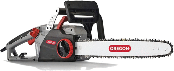 Motosierra eléctrica de 15 amperios, con cable, de 46 cm, sistema auto afilado PowerSharp integrado, engrasado automático Lubri-Tec integrado, Sistema de tensión sin herramientas incluido