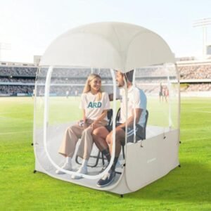 Tienda de campaña deportiva para 1-2 personas, desplegable instantánea a prueba de clima con bolsa de transporte, tienda de campaña de burbujas, de visión clara para ver