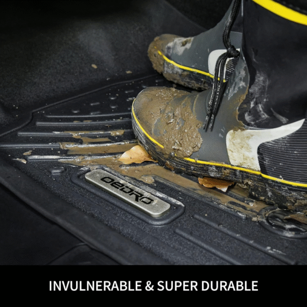 Alfombrillas de suelo aptas para Honda HR-V 2016-2022, revestimientos de suelo de ajuste personalizado, juego de revestimientos delanteros y de segunda fila, bordes elevados,  antideslizante. - Imagen 3