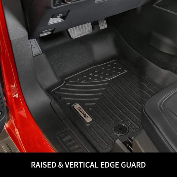 Alfombrillas de suelo aptas para Honda HR-V 2016-2022, revestimientos de suelo de ajuste personalizado, juego de revestimientos delanteros y de segunda fila, bordes elevados,  antideslizante. - Imagen 6