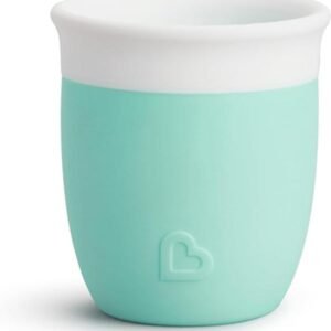 Taza de entrenamiento abierta para bebés y niños pequeños de 4 meses en adelante, 2 onzas, es suave con las encías y fácil de agarrar para las manos pequeñas, Base ligeramente pesada p/ estabilidad