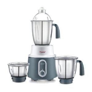 Batidora y picadora de 750 W, solo 2 jarras  inoxidables, muele, licua y tritura frutas, verduras y granos para jugos, batidos; chutneys, salsas, purés y masas ligeras,  con 3 velocidades *VALORADO*