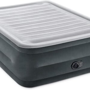 INTEX Dura?Beam Deluxe Queen (64417ED): Colchon inflable elevado de 56?cm con Bomba Eléctrica Integrada