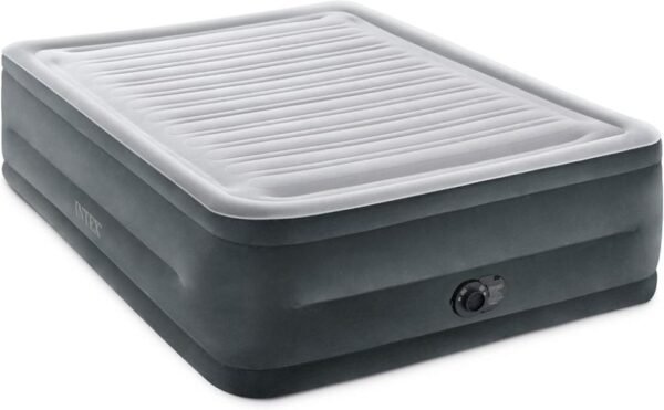 INTEX Dura?Beam Deluxe Queen (64417ED): Colchon inflable elevado de 56?cm con Bomba Eléctrica Integrada