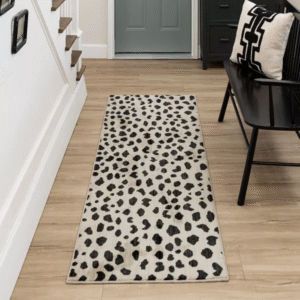 Alfombra tejida con estampado de leopardo y narcisos - Threshold?