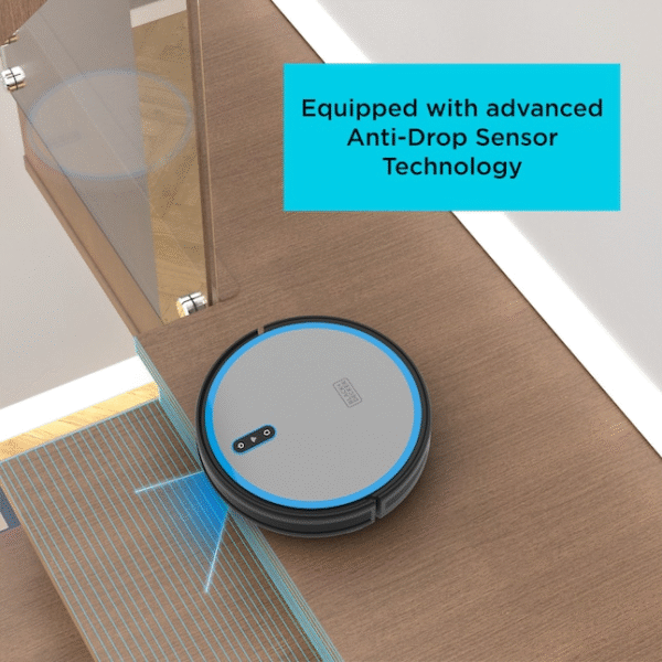 BLACK+DECKER Roboseries BDRV1-SLV, mapeo avanzado, control Wi-Fi/App, succión para pelo de mascotas, navegación inteligente, batería extendida, diseño compacto, vaciado fácil - Imagen 2