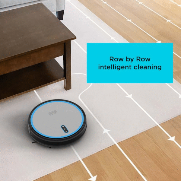 BLACK+DECKER Roboseries BDRV1-SLV, mapeo avanzado, control Wi-Fi/App, succión para pelo de mascotas, navegación inteligente, batería extendida, diseño compacto, vaciado fácil - Imagen 6