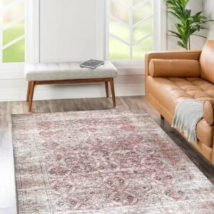 Alfombra vintage, MARCA THE RUGE COLLECTIVE 118 L X 93 A  PULGADAS