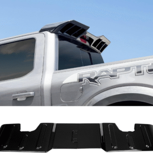 Alerón de techo trasero de cabina compatible con Ford F-150 2019-2024, accesorios de alerón de techo de ventana, diseñada de acuerdo con los datos de escaneo láser 3D para garantizar ajuste perfecto