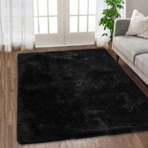 Alfombra  3,05 m × 2,44 m. esponjosas para sala de estar, alfombra peluda para dormitorio, alfombra de pelo largo mullido