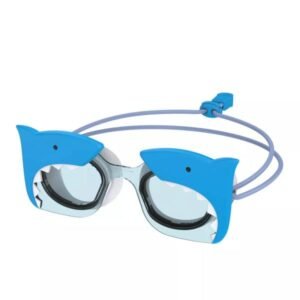 Gafas de natación Speedo Sunny Vibes para niños - Tiburón azul: Correa ajustable antivaho