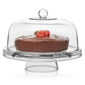 Servidor de Vidrio Multiusos 6 en 1, Tazón para Ponche, Tazón para Papas Fritas y Salsas, Soporte para Pasteles