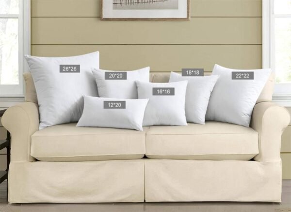 Paquete de 2 almohadas de relleno, 26×26 pulgadas, relleno 95 % plumas grises y 5 % plumón, funda 100 % poliéster, transpirables, lavables a máquina. - Imagen 2