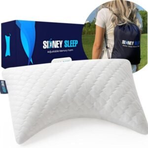 Almohada mini curvada ? Sidney Sleep (35 x 48 cm) Grosor ajustable, Lavable