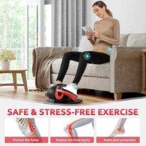 Máquina elíptica eléctrica para piernas, uso bajo escritorio, velocidades ajustables, compacta, ideal para ejercicio pasivo en casa u oficina