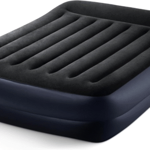 Colchón inflable Intex con bomba integrada y almohada Dura-Beam Plus, tamaño individual. Cama inflable portátil de lujo para adultos, camping e invitados