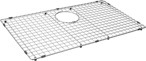 Rejilla inferior del fregadero 29-1/2" x 16-1/2", drenaje trasero con radio de esquina 3/16", rejillas de fregadero de acero inoxidable NDG3017