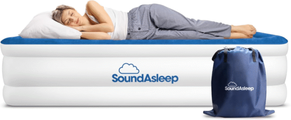 MATRIMONIAL-Colchón de aire Dream Series con tecnología Comfort Coil y  bomba interna patentada de 1 clic garantiza que se infle y desinfle de manera rápida y fácil.