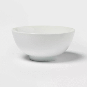 Tazón de porcelana para fideos de 940 g, color blanco - Threshold?: apto para microondas y lavavajillas, ideal para ramen y sopa, ideal para comidas tradicionales.