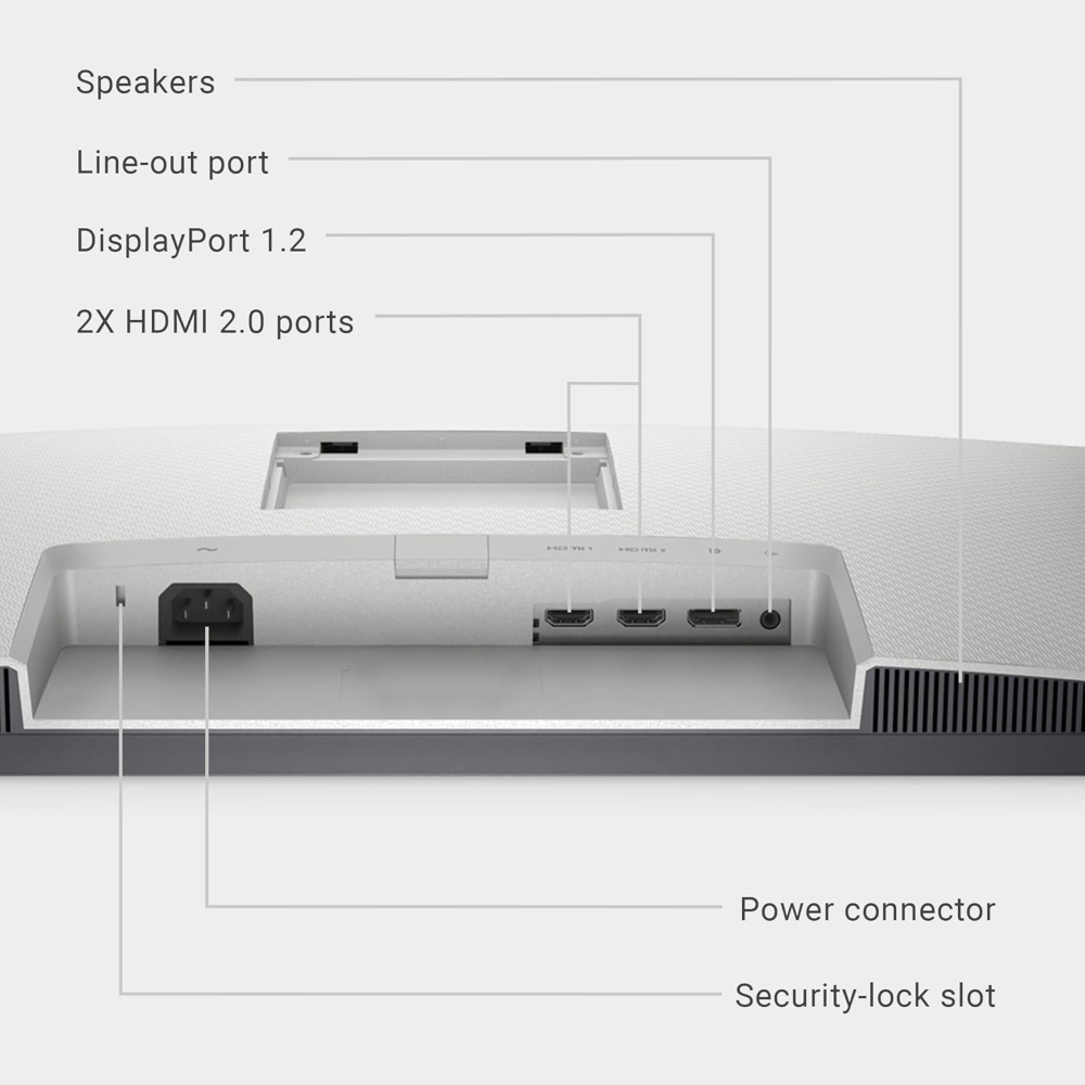 Dell S2721QS, monitor 27?, IPS 4K UHD (3840x2160), bisel ultrafino, AMD FreeSync, HDMI y DisplayPort, compatible VESA, color plateado - Imagen 3