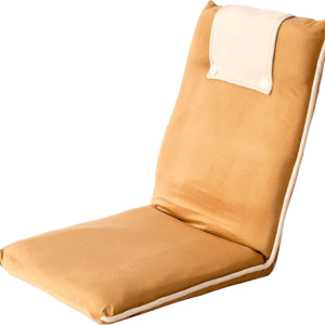 Silla de suelo acolchada con respaldo ajustable, cómoda, plegable y versátil, ideal para meditación, seminarios, lectura, televisión o videojuegos