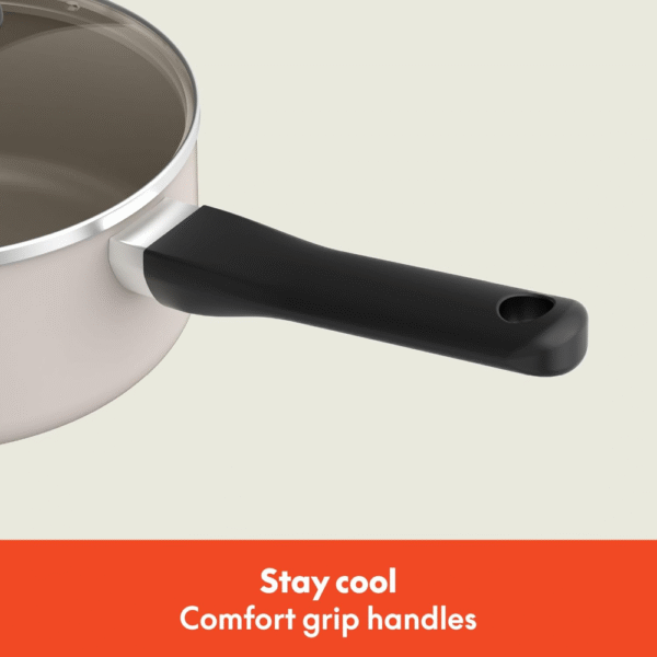 Juego de utensilios de cocina de 12 piezas con revestimiento antiadherente de cerámica EverGood?, apto para lavavajillas y horno, compatible con todas las estufas, tapas de vidrio templado - Imagen 2