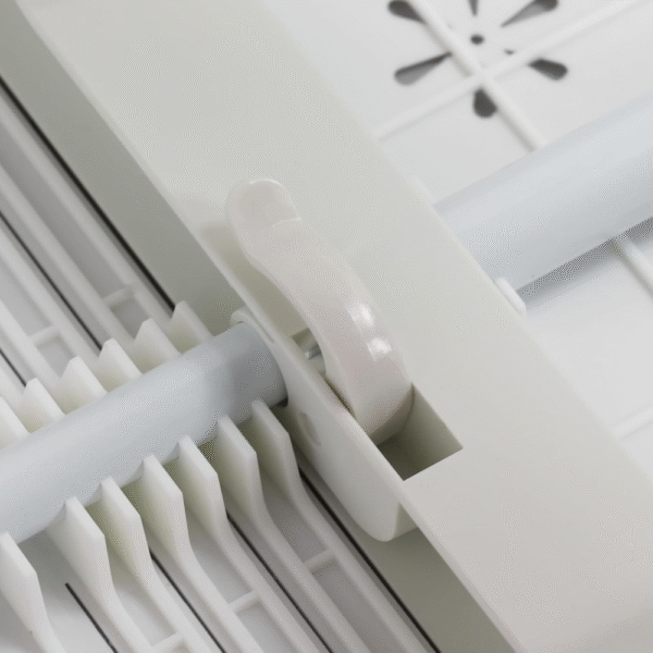 Shanrya Estante de tensión para armario, ampliable, estructura estable, resistente, fácil instalación, almacenamiento ajustable, organizador práctico para ropa y accesorios. - Imagen 3