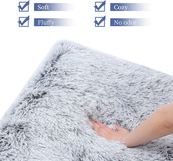 Cama para perros Sycoodeal, con almohadilla para jaula, suave y lavable, cómoda, ideal para perros pequeños y gatos (gris) TAMAÑO 42" - Imagen 6