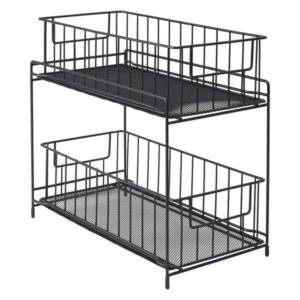 Organizador de 2 niveles KIRKTON HOUSE, negro
