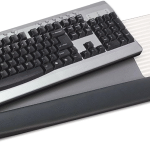 3M (TM) Plataforma para teclado y mouse con reposamuñecas de gel de cuero sintético
