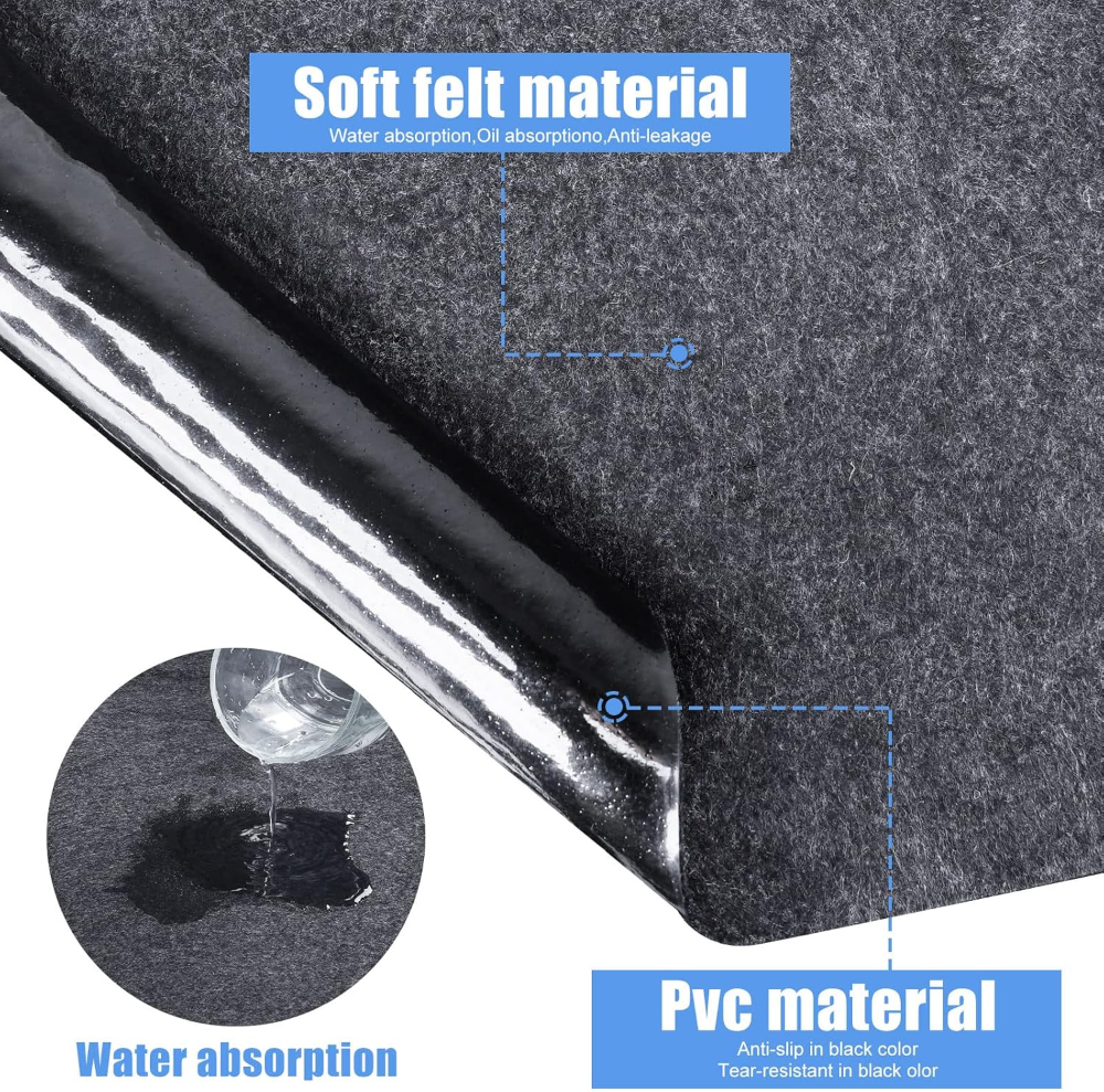 Almohadilla inflable para bañera de hidromasaje de 228 x 228 cm, para exteriores e interiores, respaldo antideslizante impermeable, absorbente para base de suelo de spa, piscina. - Imagen 3