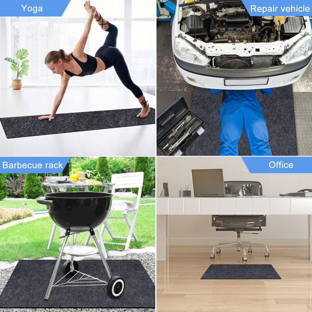 Almohadilla inflable para bañera de hidromasaje de 228 x 228 cm, para exteriores e interiores, respaldo antideslizante impermeable, absorbente para base de suelo de spa, piscina. - Imagen 4