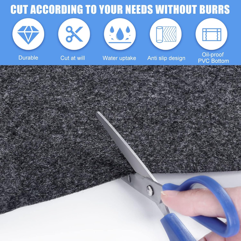 Almohadilla inflable para bañera de hidromasaje de 228 x 228 cm, para exteriores e interiores, respaldo antideslizante impermeable, absorbente para base de suelo de spa, piscina. - Imagen 5