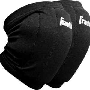 Franklin Sports Talla única para la mayoría de rodilleras de voleibol, rodilleras de voleibol para adultos, color negro