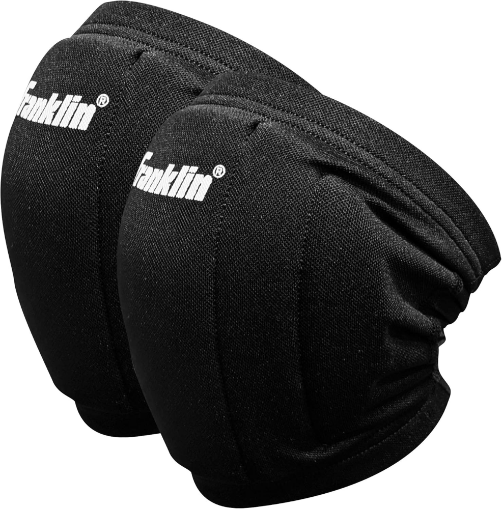 Franklin Sports Talla única para la mayoría de rodilleras de voleibol, rodilleras de voleibol para adultos, color negro - Imagen 3