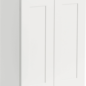 Botiquín Calbinet blanco de 27", madera maciza, montaje en pared, 2 puertas, estantes ajustables, ideal para baño o cocina, diseño funcional y elegante. VALORADO