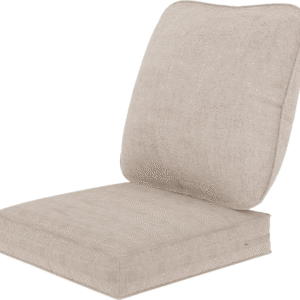 Set de 2 cojines de asiento profundo para exteriores, 61x 61cm, cojines de repuesto para sillas de patio con funda extraíble.